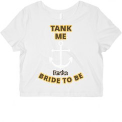 Ladies Slim Fit Crop Top Tee