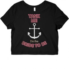 Ladies Slim Fit Crop Top Tee