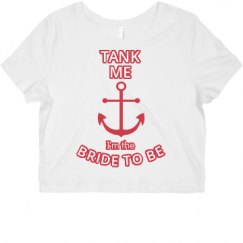 Ladies Slim Fit Crop Top Tee