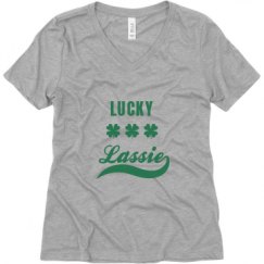 Ladies Relaxed Fit V-Neck Tee