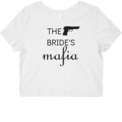 Ladies Slim Fit Crop Top Tee