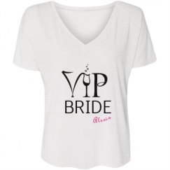 Ladies Flowy Slouchy V-Neck Tee