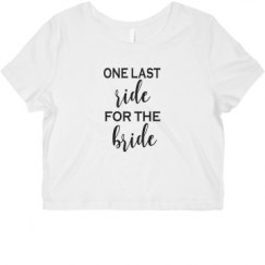 Ladies Slim Fit Crop Top Tee