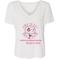 Ladies Flowy Slouchy V-Neck Tee