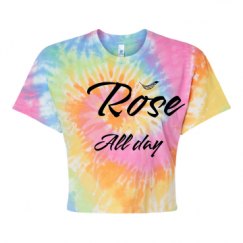 Women's Tie Dye Crop Top Tee