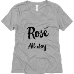Ladies Relaxed Fit V-Neck Tee