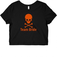 Ladies Slim Fit Crop Top Tee