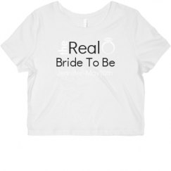 Ladies Slim Fit Crop Top Tee