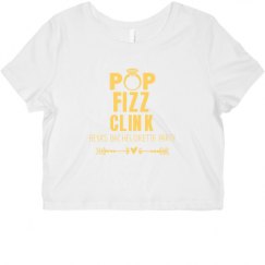 Ladies Slim Fit Crop Top Tee