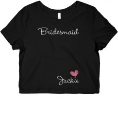Ladies Slim Fit Crop Top Tee