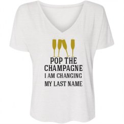 Ladies Flowy Slouchy V-Neck Tee