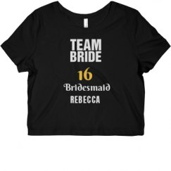 Ladies Slim Fit Crop Top Tee