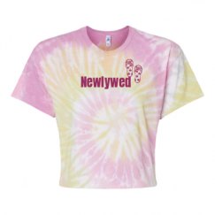 Women's Tie Dye Crop Top Tee