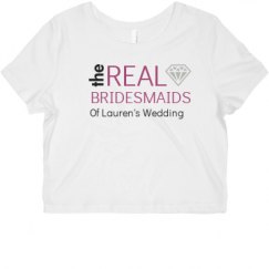 Ladies Slim Fit Crop Top Tee