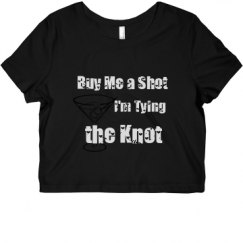 Ladies Slim Fit Crop Top Tee