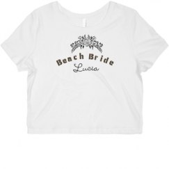 Ladies Slim Fit Crop Top Tee