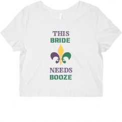 Ladies Slim Fit Crop Top Tee