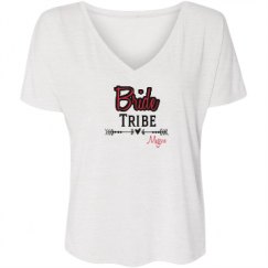 Ladies Flowy Slouchy V-Neck Tee