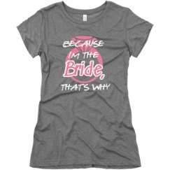 Ladies Slim Fit Super Soft Triblend Tee