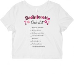 Ladies Slim Fit Crop Top Tee