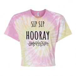 Women's Tie Dye Crop Top Tee