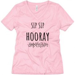 Ladies Relaxed Fit V-Neck Tee