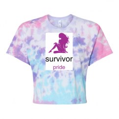 Women's Tie Dye Crop Top Tee