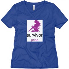 Ladies Relaxed Fit V-Neck Tee