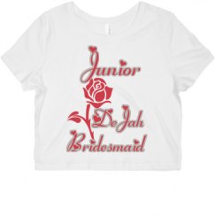 Ladies Slim Fit Crop Top Tee