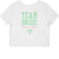 Ladies Slim Fit Crop Top Tee