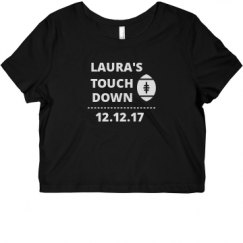 Ladies Slim Fit Crop Top Tee