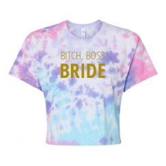 Women's Tie Dye Crop Top Tee