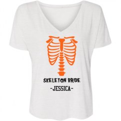 Ladies Flowy Slouchy V-Neck Tee