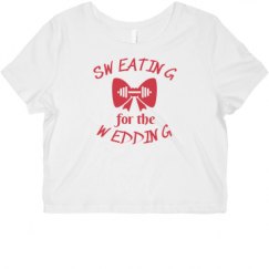 Ladies Slim Fit Crop Top Tee