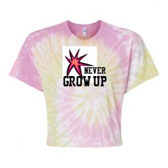 Women's Tie Dye Crop Top Tee