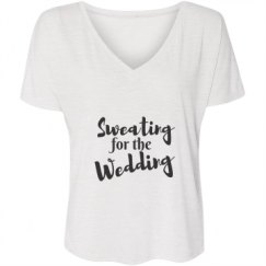 Ladies Flowy Slouchy V-Neck Tee