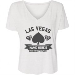 Ladies Flowy Slouchy V-Neck Tee