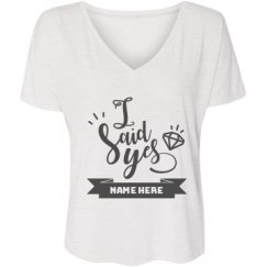 Ladies Flowy Slouchy V-Neck Tee