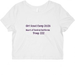 Ladies Slim Fit Crop Top Tee