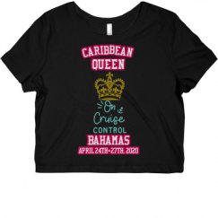 Ladies Slim Fit Crop Top Tee