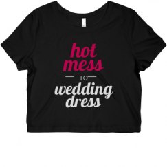 Ladies Slim Fit Crop Top Tee