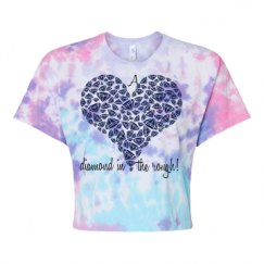 Women's Tie Dye Crop Top Tee