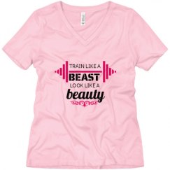 Ladies Relaxed Fit V-Neck Tee