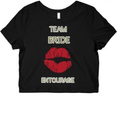 Ladies Slim Fit Crop Top Tee