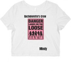 Ladies Slim Fit Crop Top Tee