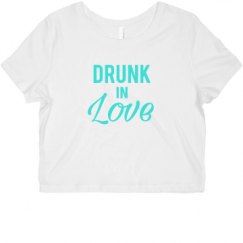 Ladies Slim Fit Crop Top Tee