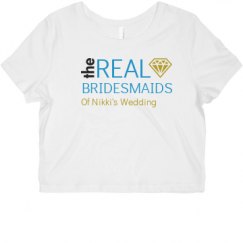 Ladies Slim Fit Crop Top Tee