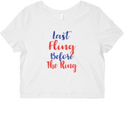 Ladies Slim Fit Crop Top Tee