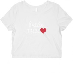 Ladies Slim Fit Crop Top Tee