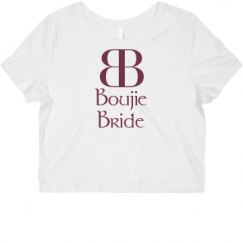 Ladies Slim Fit Crop Top Tee